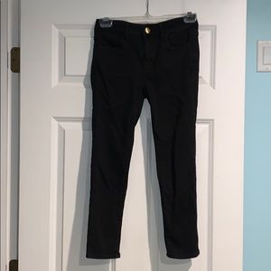Cropped black jeans